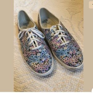 KATE SPADE X KEDS Glitter Lace Up Shoes Sneakers